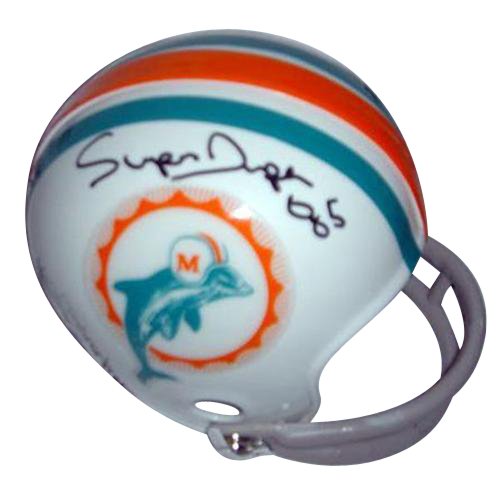 Mark Duper Autographed Miami Dolphins (Throwback) Mini Helmet
