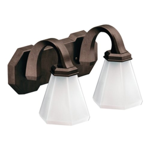 Moen YB9762ORB Felicity Two Globe Bath Light, Oil Rubbed Bronze
