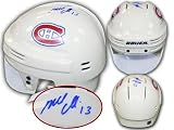 Mike Cammalleri Signed Mini Helmet Montreal Canadiens 6" White - Autographed NHL Helmets and Masks
