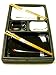 Japanese 4 Pc Sushi & Wasabi Plate Set with Chopsticks