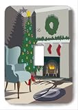 Christmas Eve Decorative Steel Switchplate Cover