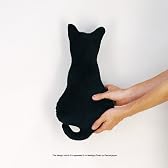 抱き枕 黒猫（小）　ネコ型クッション