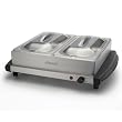 Aroma AWT-1202 Warming Tray with 2 Small Containers, Stainless