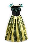 ReliBeauty Girls Princess Anna Fancy Dress Costume (6X, Gold)