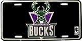 Milwaukee Bucks NBA License Plate Plates Tag Tags auto vehicle car front