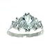 Sterling Silver Ladies Aquamarine Ring