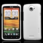 White Ultra Thin Rubberized Matte Hard Case Cover for HTC One X