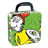 Vandor 17470 Dr. Seuss Green Eggs and Ham Square Tin Tote, Multicolored