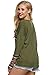 ACEVOG Women's Long Sleeve Loose Shirt Blouse Tops Print Spliced Pullover