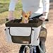 Dog Bike Basket - Pet Bicycle Seat (Dog Car Seat) - Gray