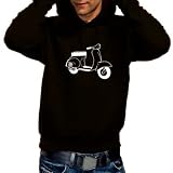 Zoom Produkt-Bild: VESPA ROLLER Sweatshirt mit Kapuze - Hoodie S M L XL XXL XXXL