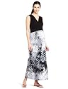 Three Seasons Maternity Women's Sleeveless Surplice Maxi Dress