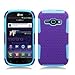 For Samsung Galaxy Ring/ Prevail 2 M840 (Virgin Mobile/ Boost Mobile) Grip Hybrid 2 in 1, Light Blue+Purple