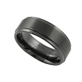 Ceramic Dual Finish Comfort Band Ring
