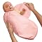 Kiddopotamus & Co. Cotton Knit SwaddleMe - Pink (Large)