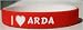 I Love Arda Custom Wristband