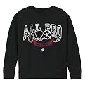 Boys' Hanes Printed Fleece Crew - Black