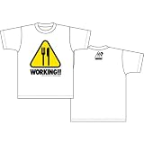 WORKING!! Tシャツ ロゴ柄 WHITE サイズ:M