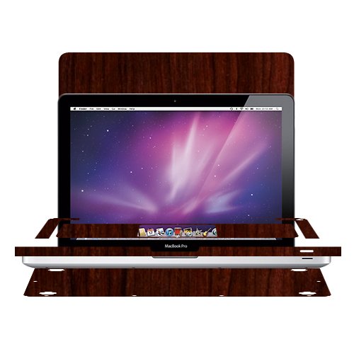 Skinomi TechSkin -Dark Wood FILM Shield for Apple MacBook Pro 13-in. 2010