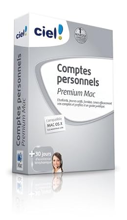 Ciel Comptes Personnels Prémium Mac 2013 + 30 jours d'assistance téléphonique