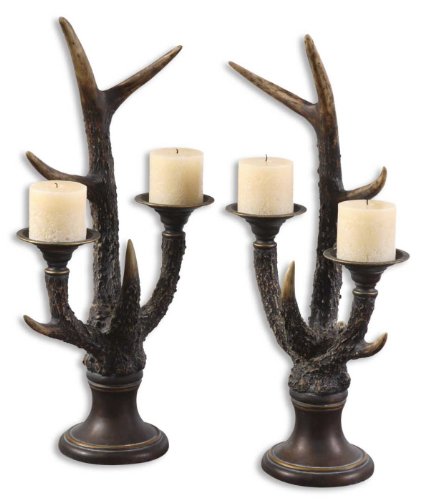 Pack of 2 Decorative Mahogany &
