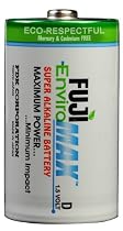 Fuji EnviroMAX EC-D2 Super Alkaline D Battery 2 Pack