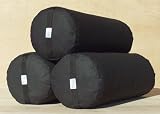 Bheka Round 100% Cotton Yoga Bolsters (Black)