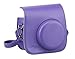 CAIUL Compatible Mini 8 Camera Case Bag with Soft PU Leather Material for Fujifilm Instax Mini 8 8+ 9 Film Camera (Purple)