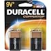 Duracell 17464 Coppertop 9V Battery, 2 Pack