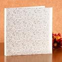 White Satin Rose Celebration Photo Album large