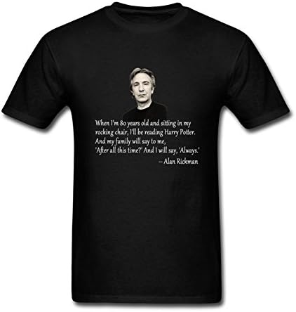VDJKH Alan Rickman Harry Potter Severus Snape Men's Short Sleeves T shirt