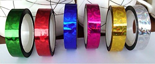 1pc 1.2cm*15m Prism Hoop Holographic Tape Adhesive Laser Tape (Pink)