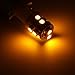 Partsam 5pc Roof Light Cab Marker Clear Cover+168 Amber 10-3528-SMD LED Bulb for 1988-2002 Chevy/GMC C/K1500/2500/3500/4500/5500/6500/7500 Kodiak Topkick trucks