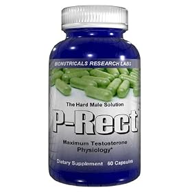 P-Rect - 60 Capsules Maximum Testosterone Booster Penis Enlargement Penis Enlarger SEXUAL POWER Yohimbe