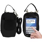 Charm 14 PursePlus Touch Cell Phone Carrying Purse Large - Retail Packaging - Midnight Black