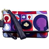 41OUTTZLn3L. SL160  AUTHENTIC COACH RESORT OPT ART PRINT SMALL CLUTCH 42178