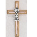 7 PINK OAK GIRLS WALL CROSS BABY INFANT CHRISTENING BAPTISM SHOWER