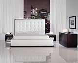 4 PC Ludlow White Platform Bedroom Furniture Set