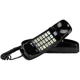 AT&T 210BK Trimline Corded Phone (1 Handset, Black)