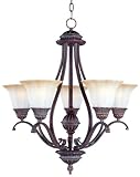 Astral Collection Grecian Bronze Five Light Chandelier