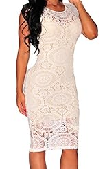 Sexy Corset   Waistline Lace General Print Polyester/Spandex Off the Shoulder Midi Dress 