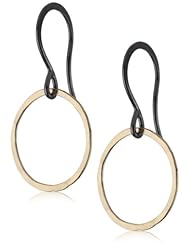 Melissa Joy Manning "Mixed Metal" Large Circle Earrings
