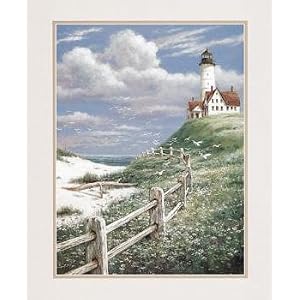 3 Lighthouse Prints Antique Vintage Beach Art Picture