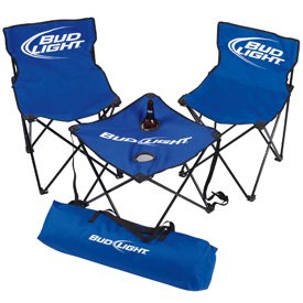 Bud Light Camping Chairs & Table Set