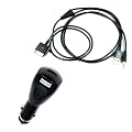 UltimateAddons Aux Input Audio USB Cable for Apple iPod, iPhone, iPad with Car Charger