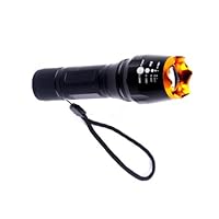 Ostart 1600 Lumen Zoomable CREE XM-L T6 LED 18650 Flashlight Torch Lamp Light - Yellow