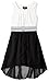 Amy Byer Girls' Big Sleeveless Ruffle Front Hi Lo Dress