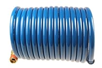 Coilhose Pneumatics S14-12B Stowaway Heavy Duty Nylon Coiled Air Hose, 1/4-Inch ID, 12-Foot Length with (2) 1/4-Inch MPT Swivel Fittings
