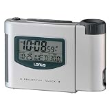 LORUS LHL025S Digital Projection Silver Alarm Clock