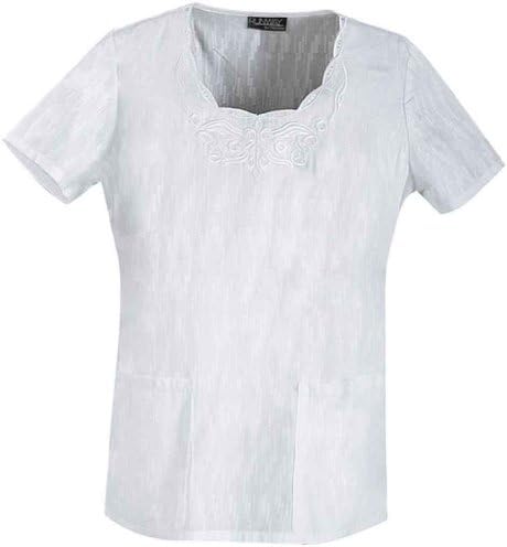 Runway by Cherokee 3904 Women's Round Neck Embroidered Scrub Top